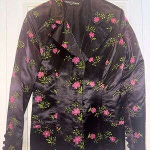 Floral Embroidered Women's Blazer